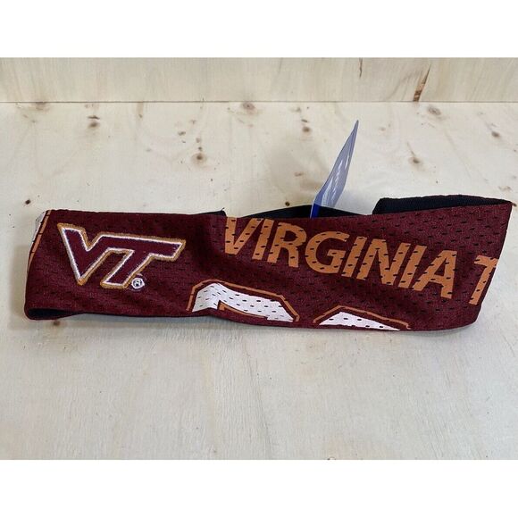 Virginia Tech Hokies NCAA Fan Band Hair‎ Band Wear Rare Stitched Logo NWT - Picture 1 of 7
